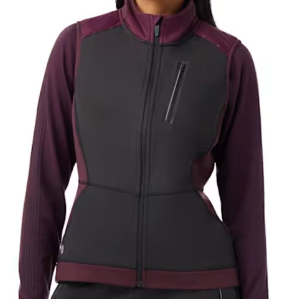 NWOT SMARTWOOL Active Fleece Insulated Wind Vest in Eggplant Size XL